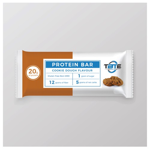 Design a unique protein bar wrapper for Too Busy To Eat Design réalisé par The Kings Jewels