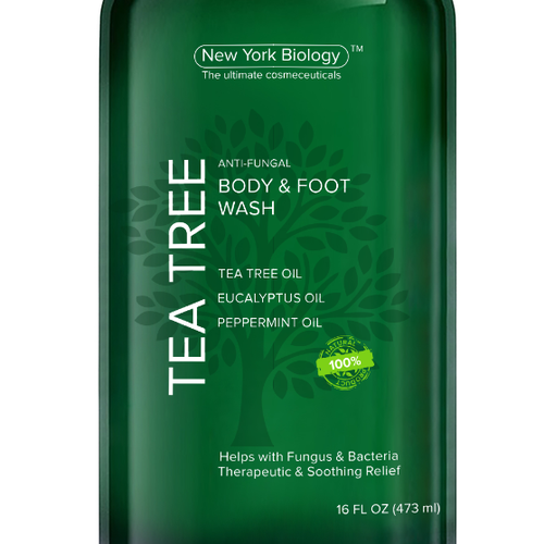 ZHMさんのCreate a Winning Product Label for our Tea Tree Body Wash!!デザイン