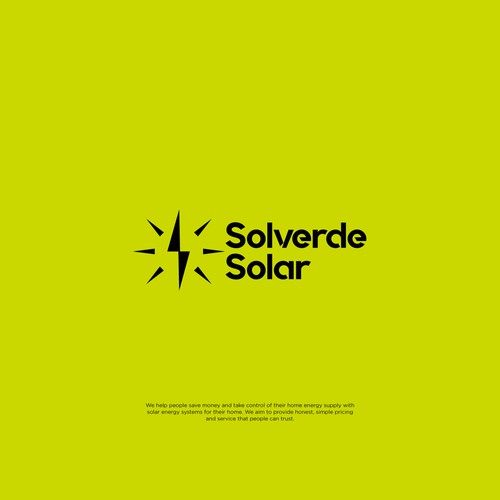 Clean logo for solar company Design by Jose.o89
