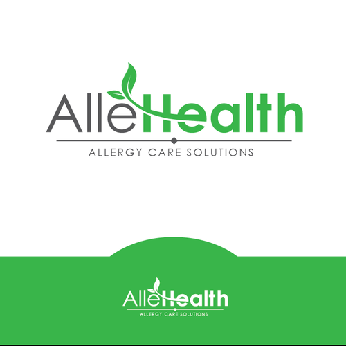 Create a logo for a new allergy company called AlleHealth Design by NEEL™