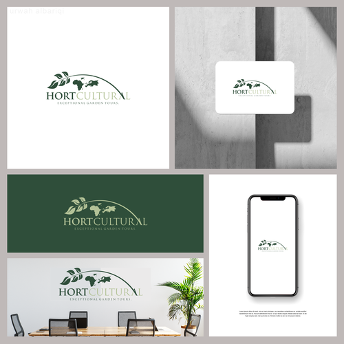Sophisticated, bold logo for international garden tour company Diseño de Leon_id