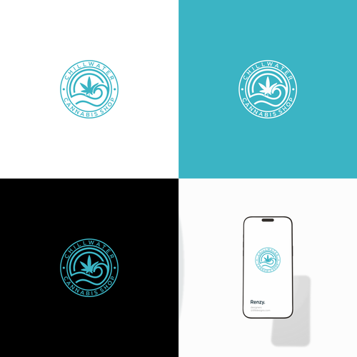 Chillwater Cannabis Shop Logo - Calm the Noise, Find Your Better Design by Renzy.
