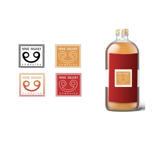 Design a modern logo for kombucha that is inspired by the Greek Muses Design by Libbey