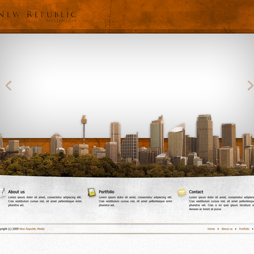 Media Companies New Design. PSD Only! Design by Will Haynes
