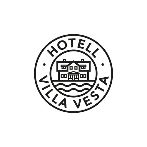 Hotell Logo in Classic Style, for a Small Hotell in a Small Town. (See references) Design by Behind the Amusement Park