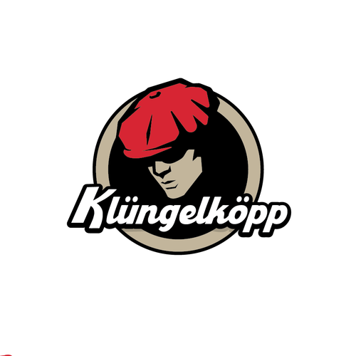 Modernes Bandlogo für professionelle Band mit Schlägerkappen als CI Design by Sukach