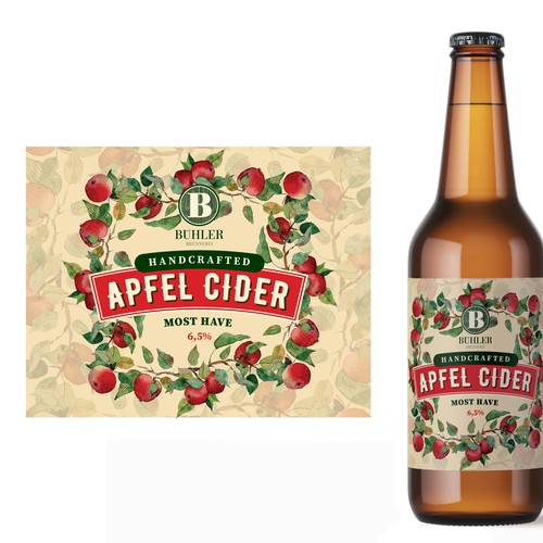 Create a Fun Label for Apple Cider Bottles Design réalisé par B i a