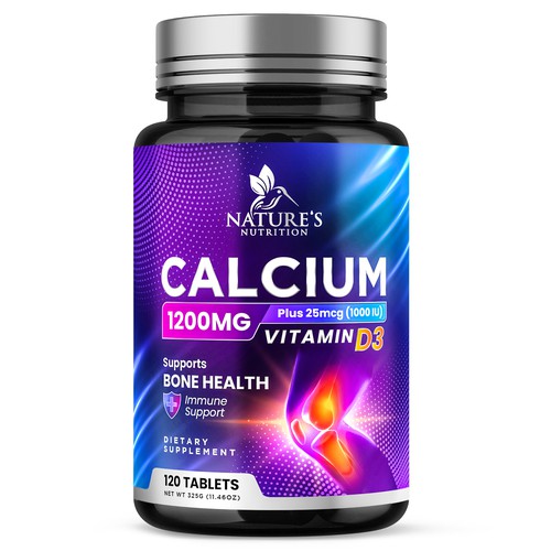 Calcium Plus Vitamin D3 Design Needed for Nature's Nutrition Design by Davi Giolo ★