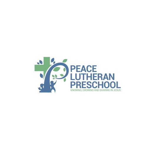 Fun engaging kid Friendly Christian Preschool Logo Design by J-Style