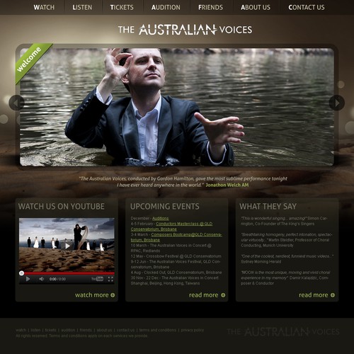 Design a new website for The Australian Voices Design by CSS Graphix