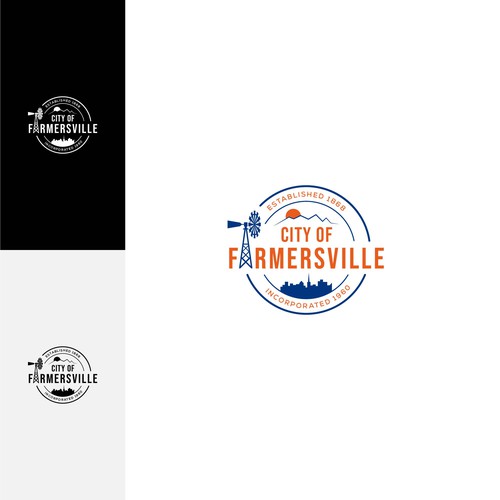 City of Farmersville Logo Design by ekhodgm