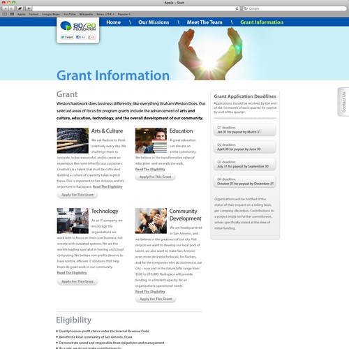 New website design wanted for 80/20 Foundation Réalisé par Shalika