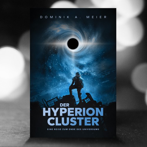 Sci-Fi Book Cover: Hyperion-Cluster Design by MartinCS