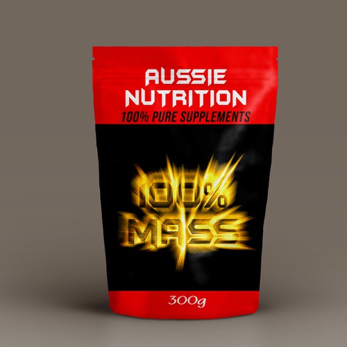 Diseño de Aussie Nutrition supplement range needs new packaging! de LSDdesign