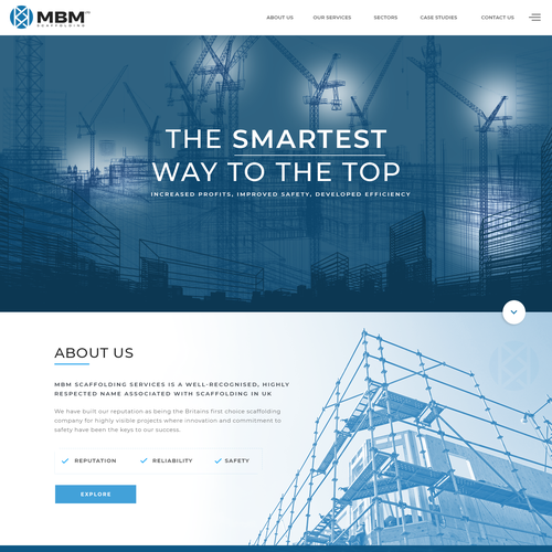 Smart, Clean, Professional - Scaffold Company Website Design by Antons Collective