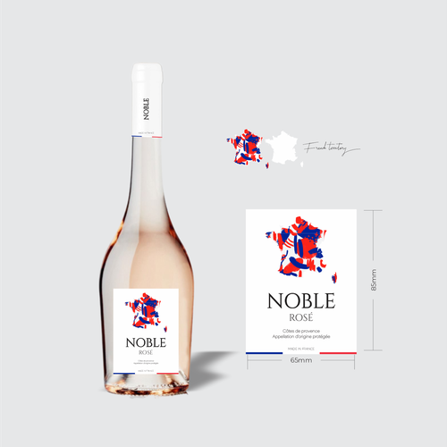 Rose Wine Label Design by nowgrid