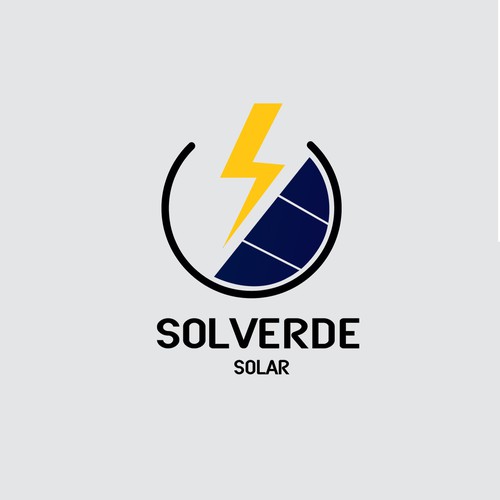 Clean logo for solar company Design by robingfx1