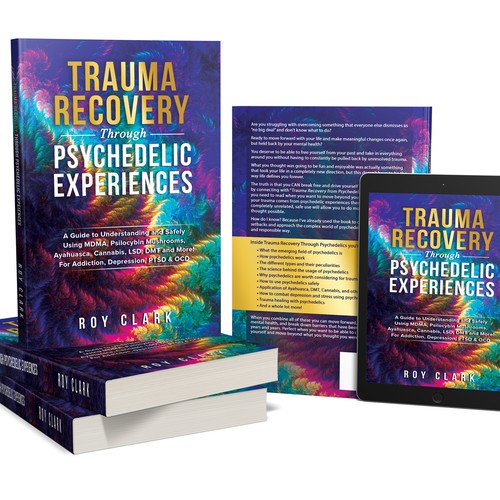 Book Cover Design for Psychedelic Experiences & Trauma Healing Book Design by libzyyy