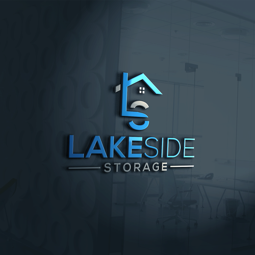 Standout logo for a self storage facility next to a lake. Targeting boats and rvs Design by design1smith