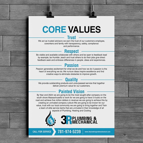 Diseño de Core Values and Painted Vision de Xnine