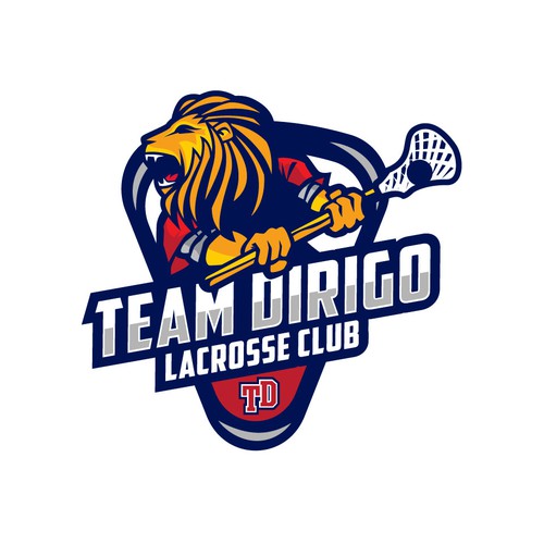prestigious lacrosse club needs a new image. Initials TD Logo design