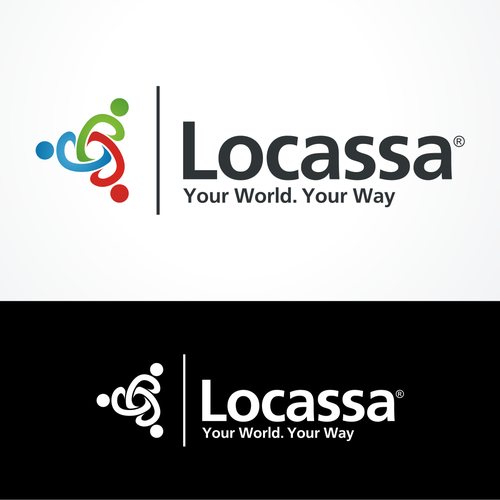 Social and community geographic networking logo Diseño de Logosquare