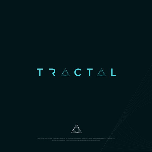 Design di Tractal Logo and Branding di Ikonia-studio