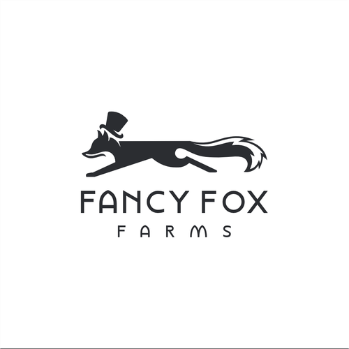 The fancy fox who runs around our farm wants to be our new logo! Ontwerp door sahlurr