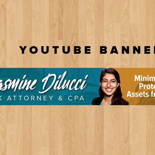 Simple and Professional Tax Law YouTube Banner Design by Graphics House