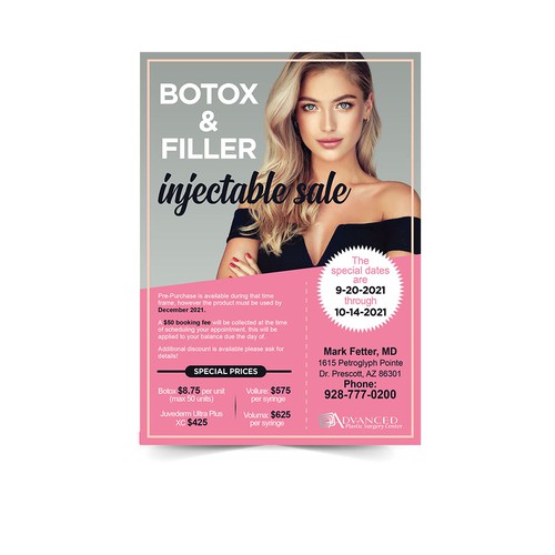 Botox and Filler Injectable Sale Add Design by Xnine