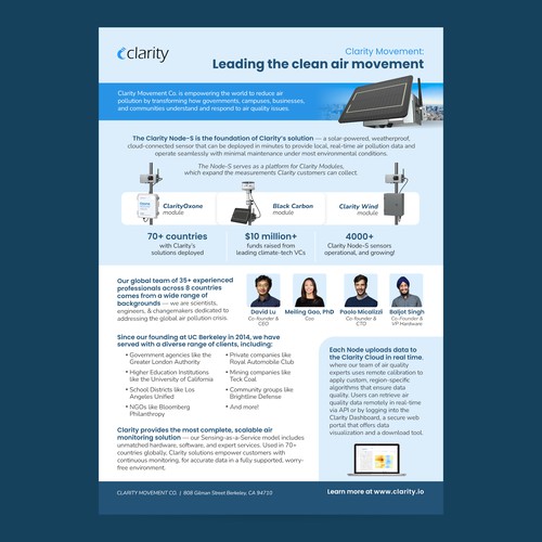 Design one-pager company overview Design by Mika90