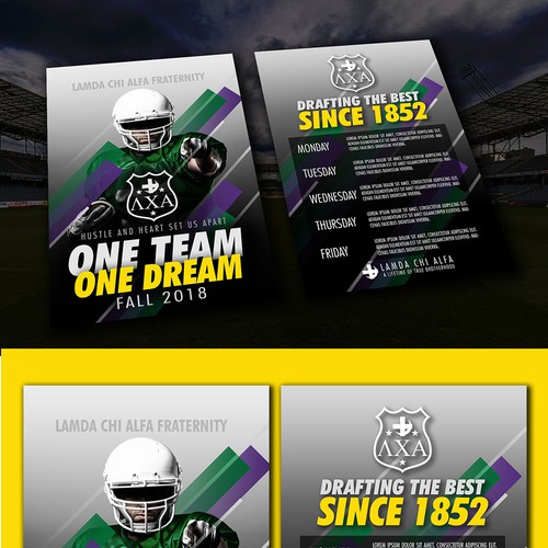 Fraternity Rush Flyer Templates