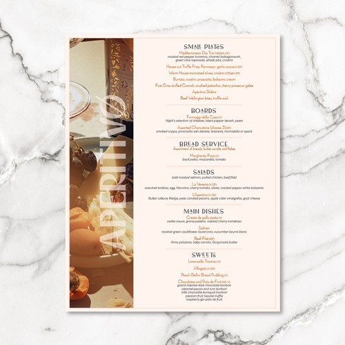 Menu contest entry by Moonlit Fox