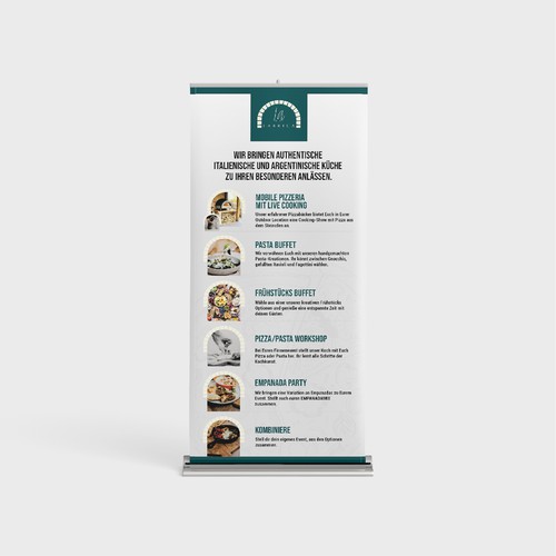 Roll-Up for special Catering Design von adya.