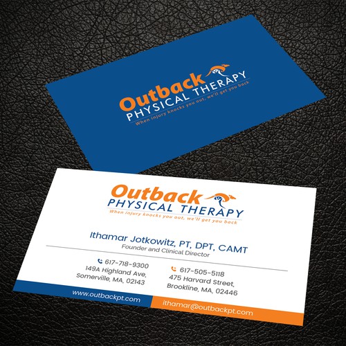 Business card for 2 clinic physical therapy office Design by ™SF_Design™