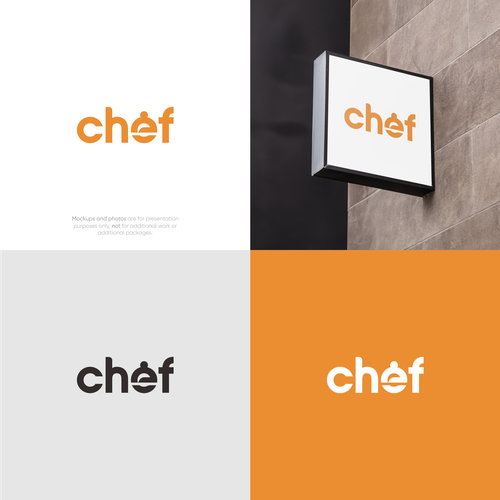 "CHEF": Food & Cooking Social Media Logo Design by Glemm