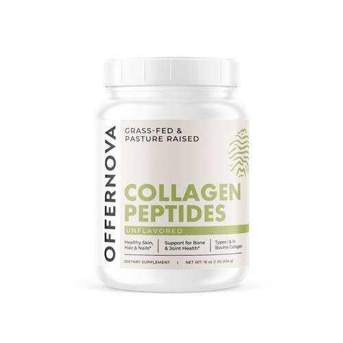 Design a Food Supplement Label - Collagen Peptides Design by Sasha Bianca