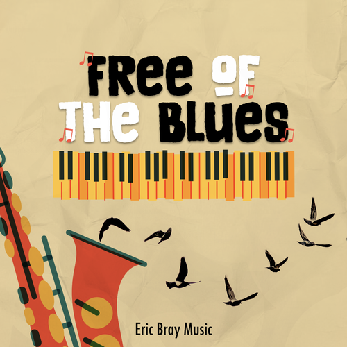 One Panel Album cover for a single salsa song - Free of the Bues Design by Monica Rumimper