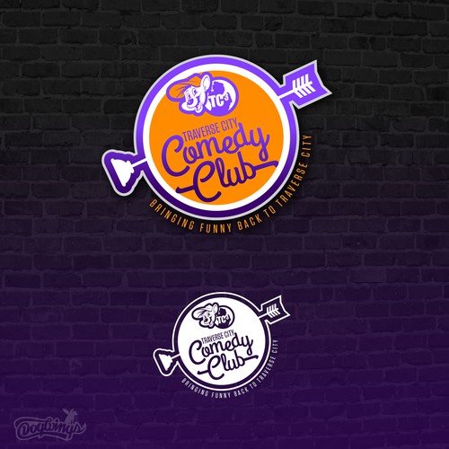 DogwingsllcさんのLaugh Out Loud - Comedy Club Needs Logoデザイン