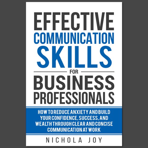 Design a book cover targeting  business professionals that want to enhance communication skills. Design by Ramarao V Katteboina