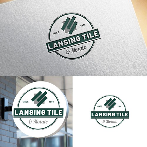 Lansing Tile & Mosaic Logo Update/Refresh for 40th Anniversary Year Design by sunshine_design