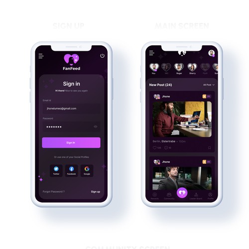 New Social Media Notification App Design Needed Design von MercClass