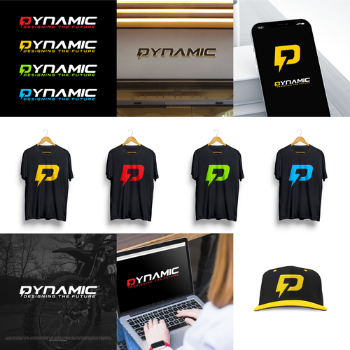 Dynamic Logo & Icon. Specializing in motocross race parts mfg globally Design by Grifix