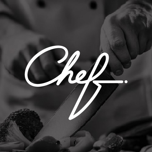 "CHEF": Food & Cooking Social Media Logo Design by visualqure