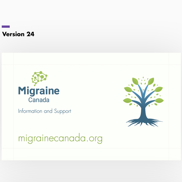 Business Card Design for Migraine Tracker Canada