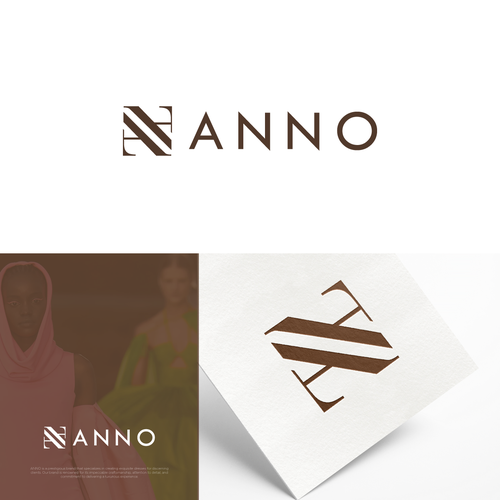 コンペ「Craft a Unique Wordmark and Monogram for ANNO's Luxury Evening Wear」のデザイン by okydelarochaさん 