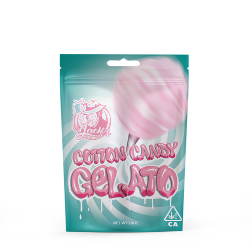 Cotton Candy gelato cannabis bag Design by 1990_design
