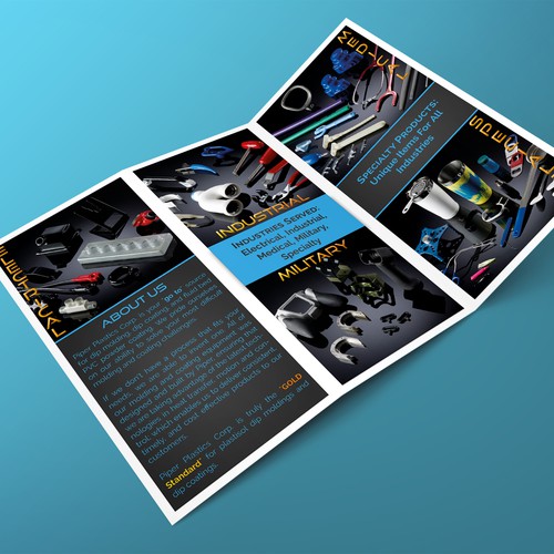 Create an Industrial Tri-Fold Brochure for Piper-Plastics Corp. Design by Neal2607
