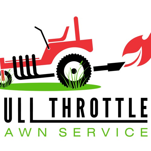 コンペ「New logo wanted for Full Throttle Lawn Service」のデザイン by double6ixさん 