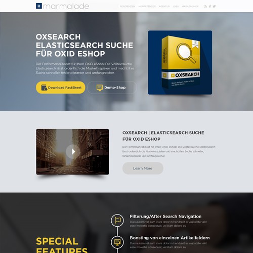 Landing page design contest entry by N A R R A